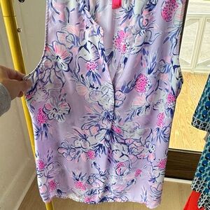 Lilly Pulitzer Floral Blouse - Pink and Purple